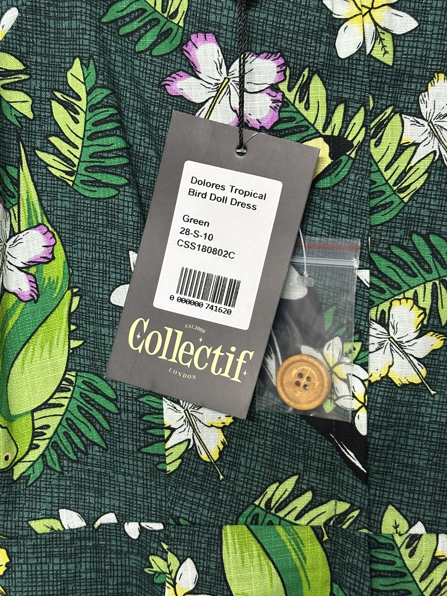 Kleid Dolores Tropical Bird Dress