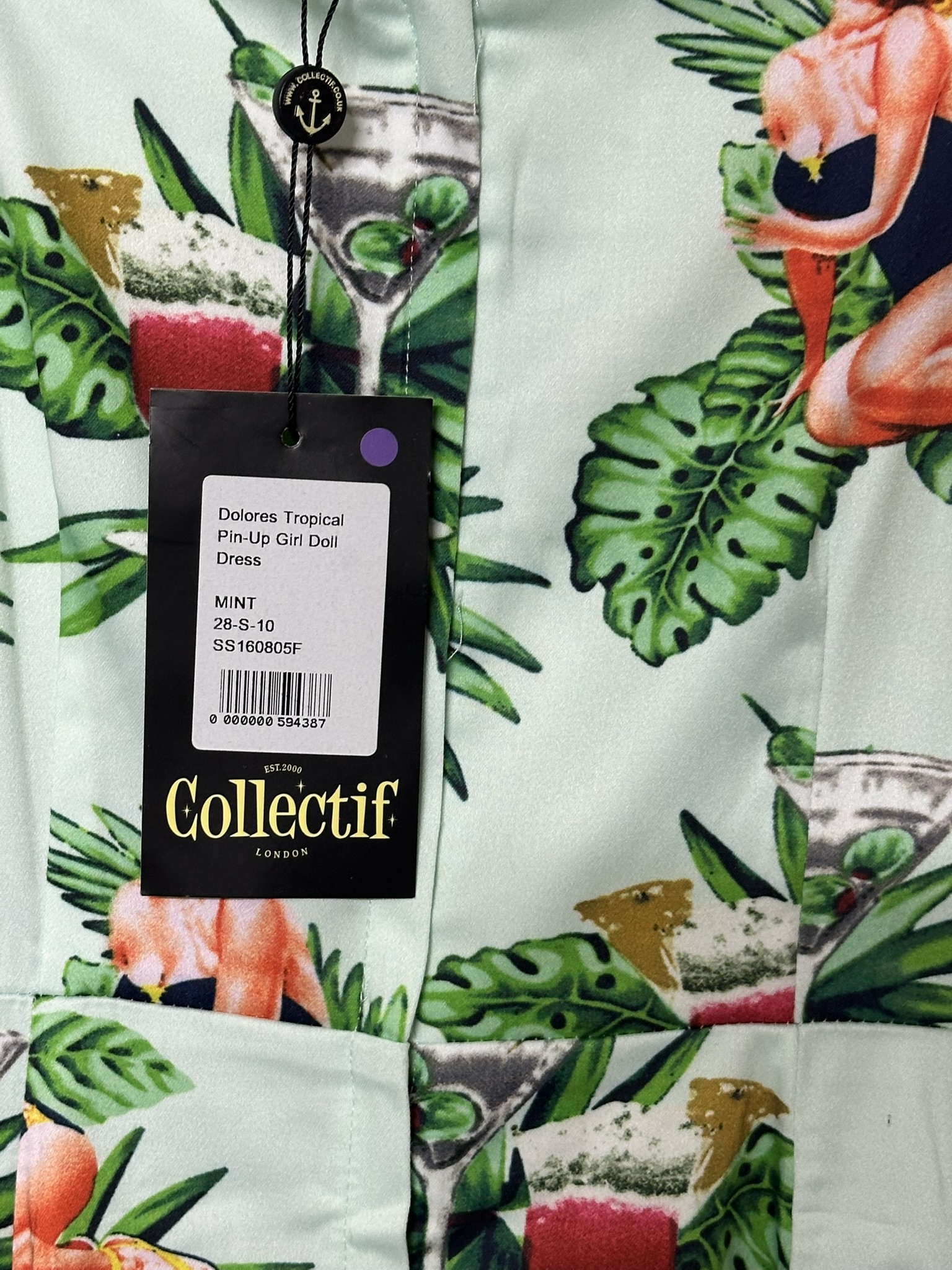 Kleid Dolores Tropical Pinup Girl Doll Dress